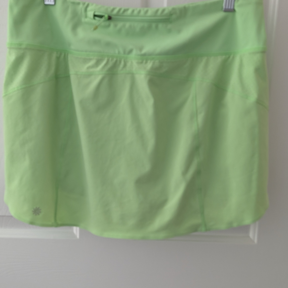 Athleta Neon Lime Run With It Skort - Picture 2 of 5